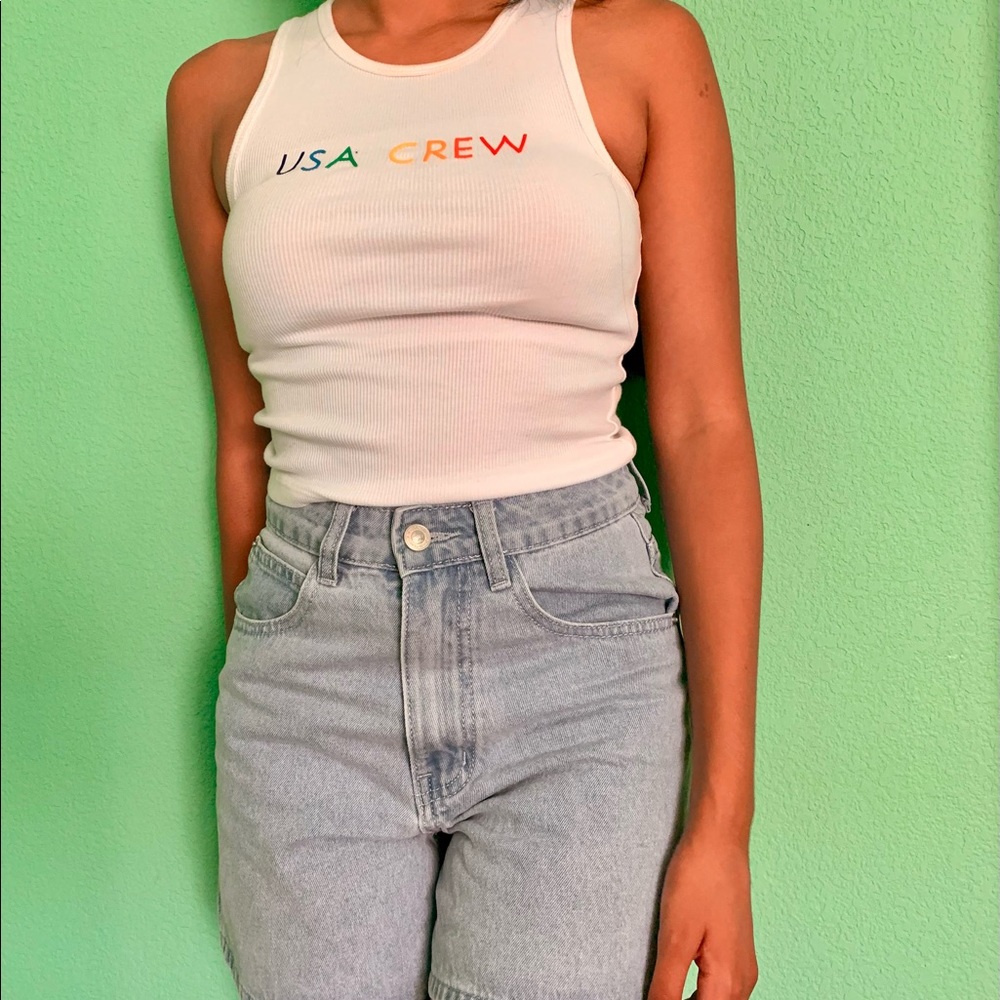 White tank top